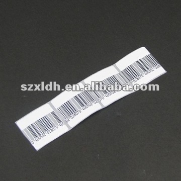 XLD-R01 3x3mm,3x4mm, 4x4mm Super Sensitive Retail Shop Adhesive Barcode EAS Soft Labels