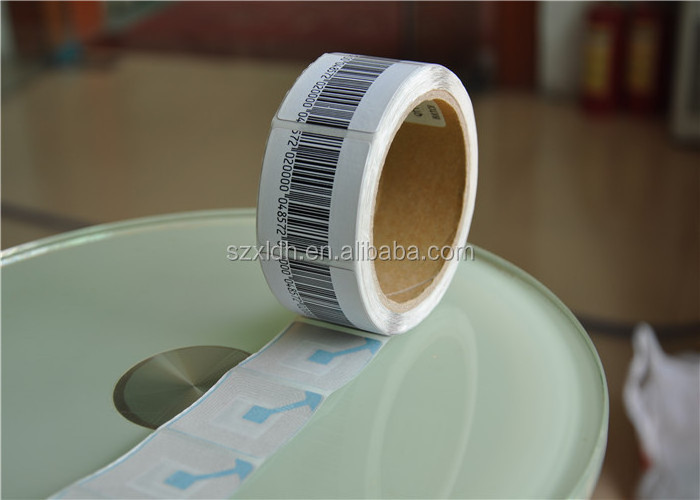 EAS Paper Label, EAS RF security soft label sticker, 8.2Mhz 4*4 anti theft