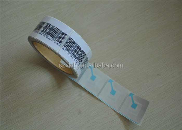 EAS Paper Label, EAS RF security soft label sticker, 8.2Mhz 4*4 anti theft