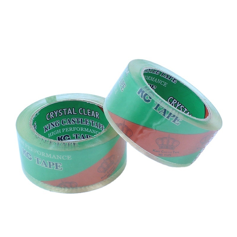 Super Crystal transparent opp packing tape 48mm 90yd adhesive glue sticky carton sealing tape with no bubble