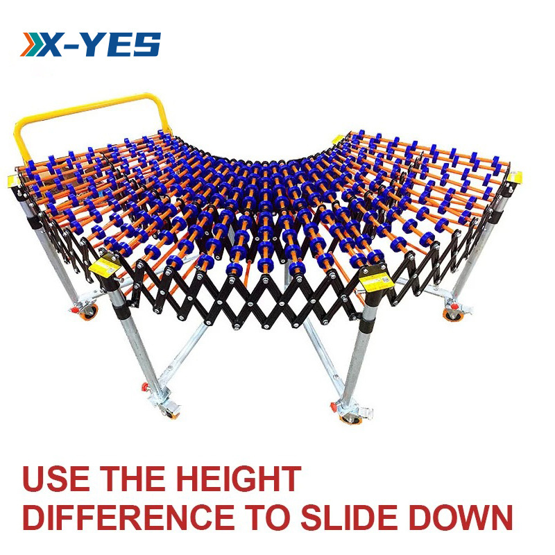 X-YES Skate Wheel Conveyor Gravity Conveyor Roller Unloading Roller Conveyor Get A Free Quote