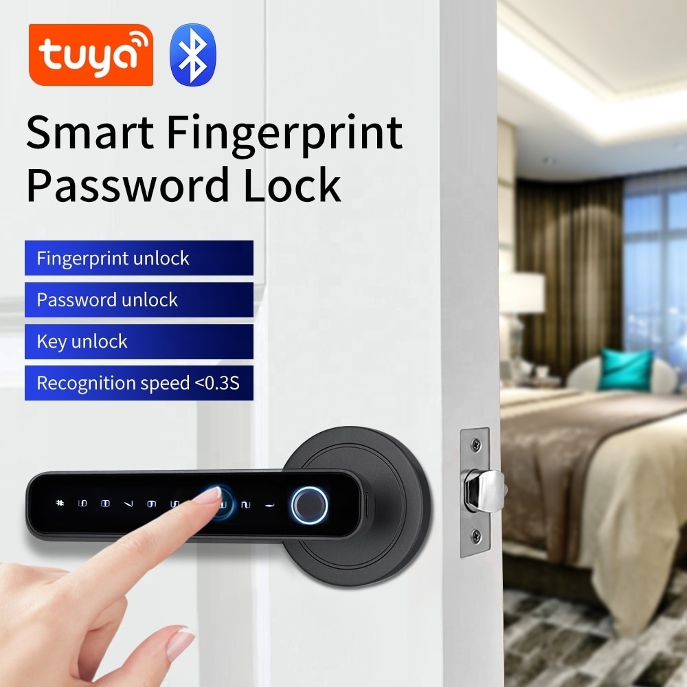 High Security Key Door Lock Hotel Apartment Card Electronic Keyless Entry Smart Door Lock For Home