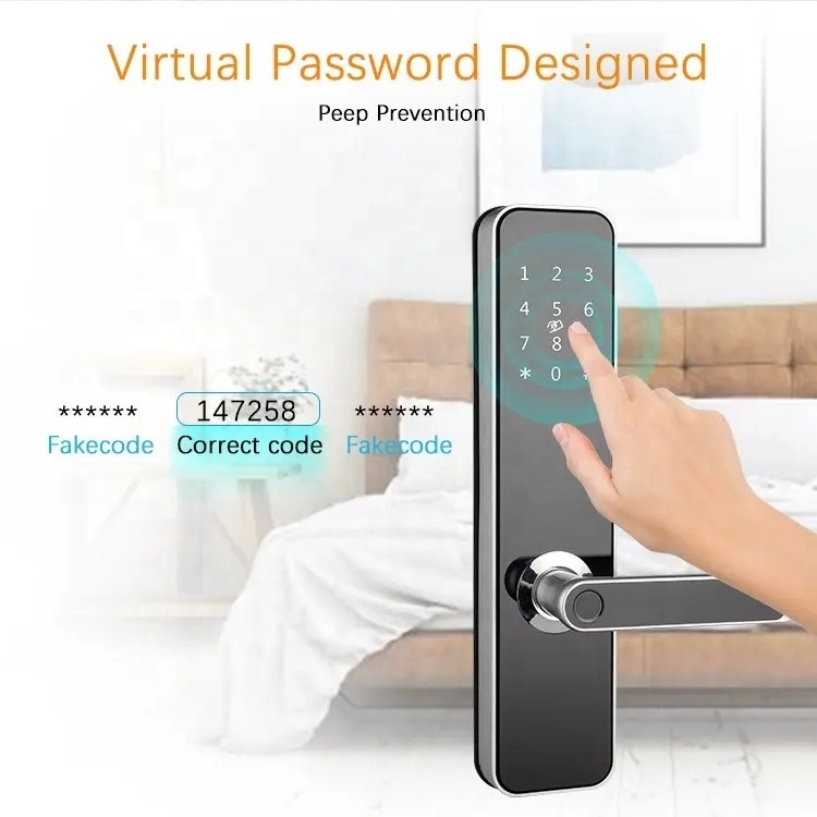 MZD Tuya TTLock App WiFi Biometric Fingerprint Door Lock Keyless Digital Cerradura Inteligente Smart Door Lock