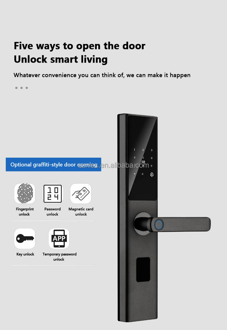 Tuya Smart Life APP Wireless Control Travel Security Door Lock Keyless USB Rechargeable Smart Fingerprint Padlock Fingerprint