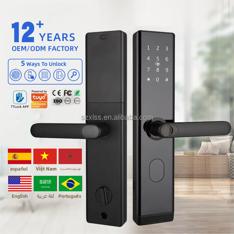 MZD OEM ODMTuya TTlock New smart lock smart gate lock High security smart door lock For metal door