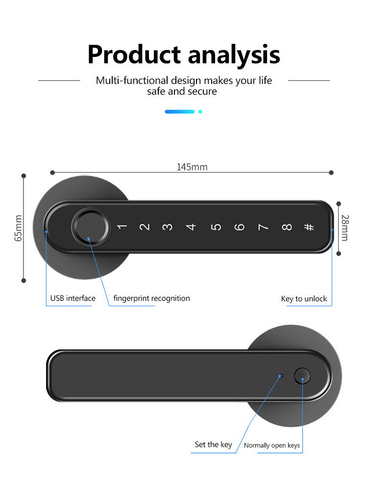 Manufacturer Lock Hotel Apartment Card Electronic Keyless Entry Door Lock Smart  Door Lock For Home