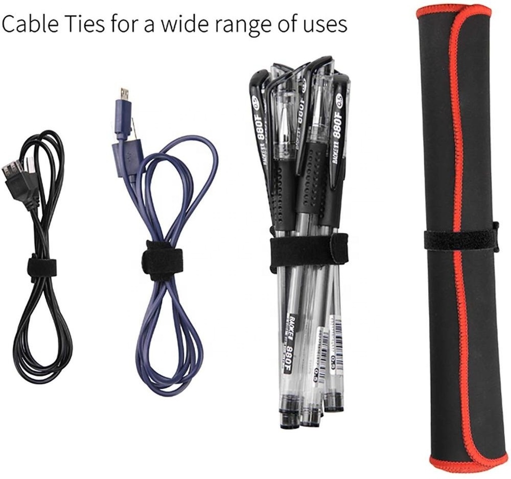 Manufacturer Low Price Hook & Loop Tapes Injection Hook and Loop Strap Non Slip Velcroes Cable Ties For Office