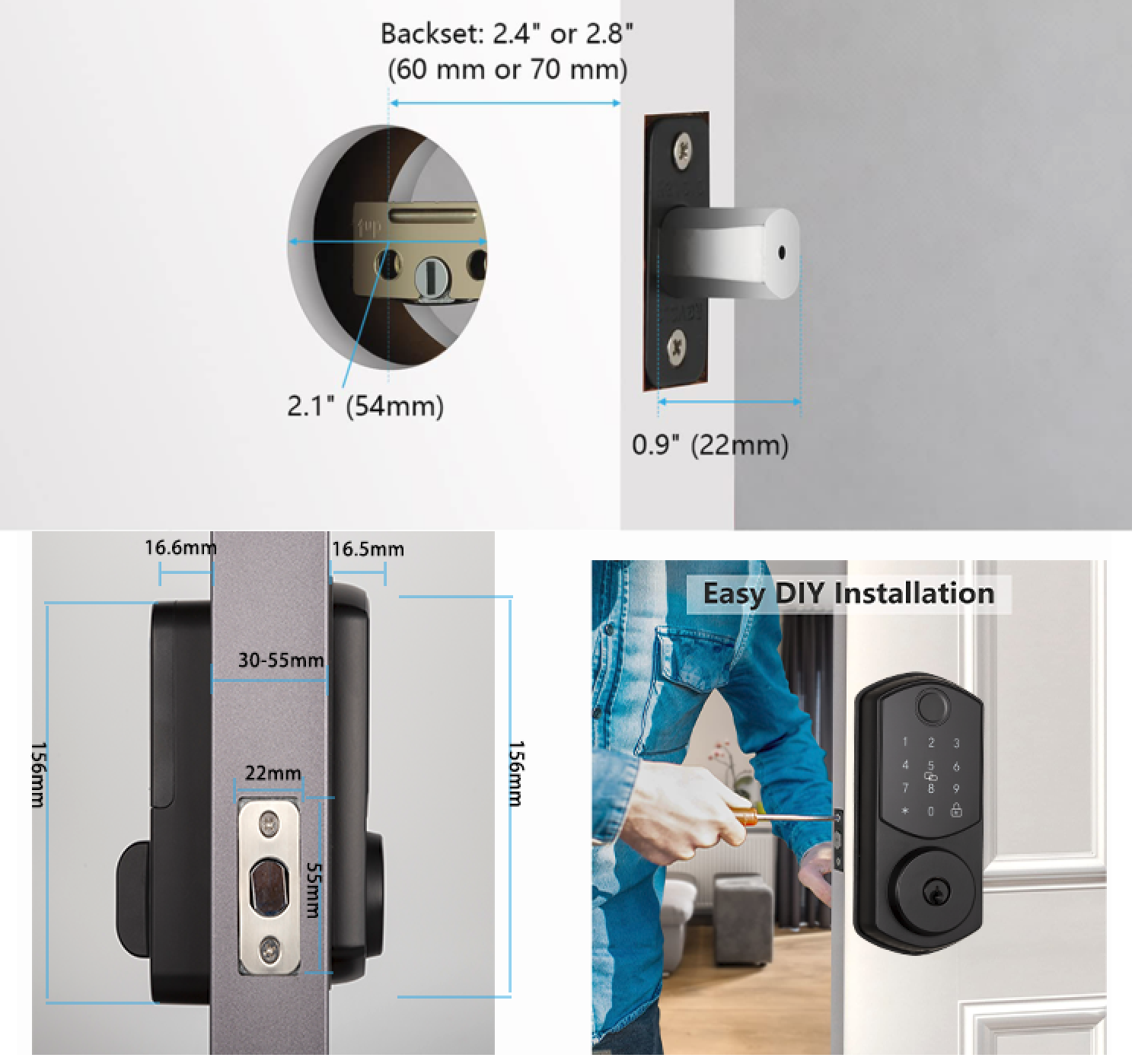 Good Price Digital Fingerprint Password Digital Door Lock - Wifi Smart Lock Waterproof Digital Door Lock For Home