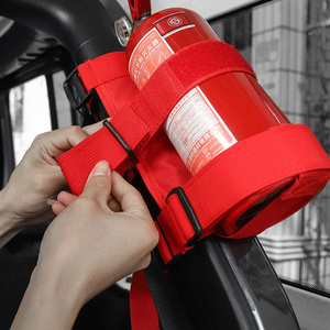 Universal Roll Bar Car Fire Extinguisher mounted Carrying Strap Holder Double Stitching for Extra Durability