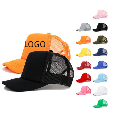 Custom Print Truck Trucker Hats Caps Embroidery Mesh Casquette Fitted 5 Panel 3d Puff Patch Logo Gorras Hat Sports Man