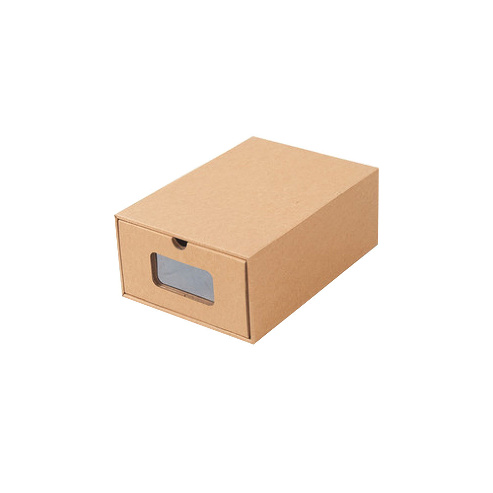 Custom Logo Colored Paper Shipping Drawer Box Shoes Storage Box Clothing Cardboard Box