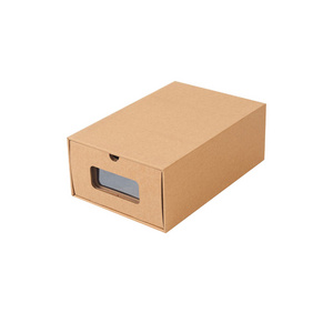 Custom Logo Colored Paper Shipping Drawer Box Shoes Storage Box Clothing Cardboard Box