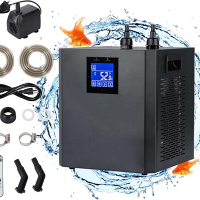 1/3hp 300L Water Chiller With Remote Control Water Cooler Ice Bath Machine Aquarium Chiller for Fish tank/Hydroponic/Shrimp