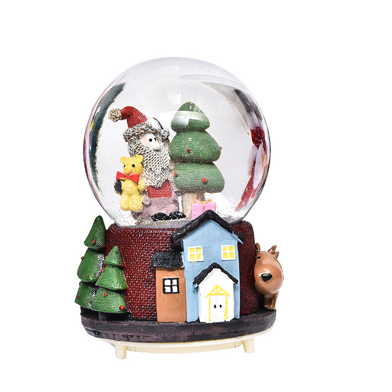 Personalized Customization Resin Crafts Snowball Glass snowman Snow Globe Custom Snow Globe water globe