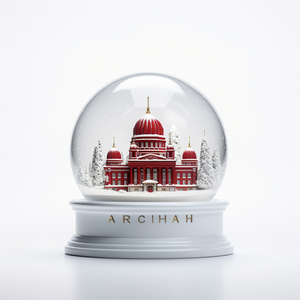 Worldwide Building Tourist Souvenir Resin Snowglobe Promotion Gifts brand building Custom Building Snow Ball Water Ball 100mm