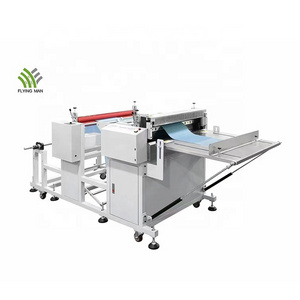 Canvas Roll to Sheet Cutter Gauze Cutting and Stripping Machine Non-woven Fabric Sheet Cutter