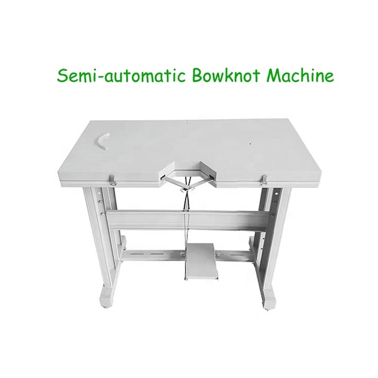 Semi Automatic Bow Making Machine Satin Ribbon Bow Knotting Machine Knot Butterfly Tie Bow Machine