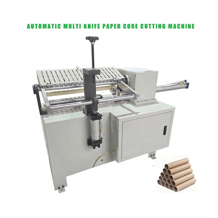 Semi Automatic Multi Knife Paper Tube Core Cutting Machine Mini Core Cutter Machine Cardboard Tube Cutter