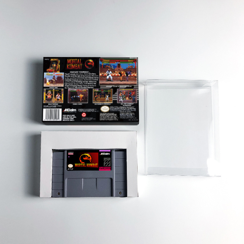 Mortal Kombat - Snes Cartridge US Version Battery Save RPG Game Cartridge with Retail Box For SNES Video Game Consoles