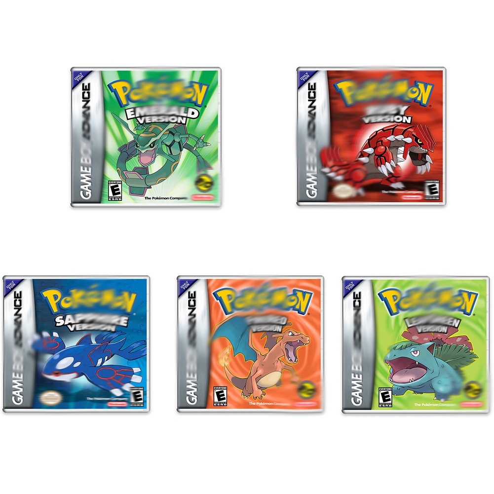 Poke Mon Games Best-selling 5 Classic GB GBA Rohs Po_ke_no Games with Card Playing Game  Cartridge for GBA GBC GB SP GBM NDSL