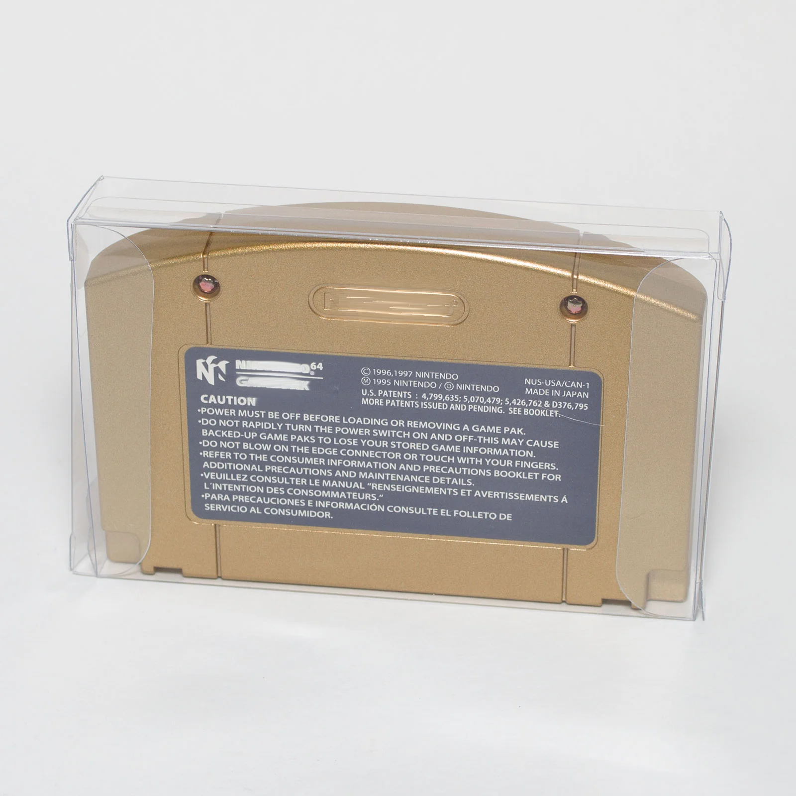 Clear Transparent Game Card Cartridge Box For N64 Games Cart Protector Case Boxes