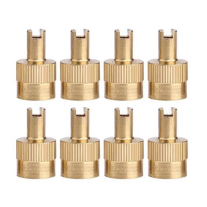 Slotted Head Valve Stem Caps with Core Remover Tool for Car Motorcycle for Schrader valves