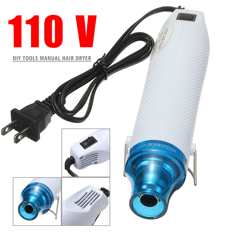 Hot Air Gun 110V / 220V 300W Heat Gun Electric Shrink Hair Dryer with Shrinking Plastic Power Tool for Heating DIY Accessories