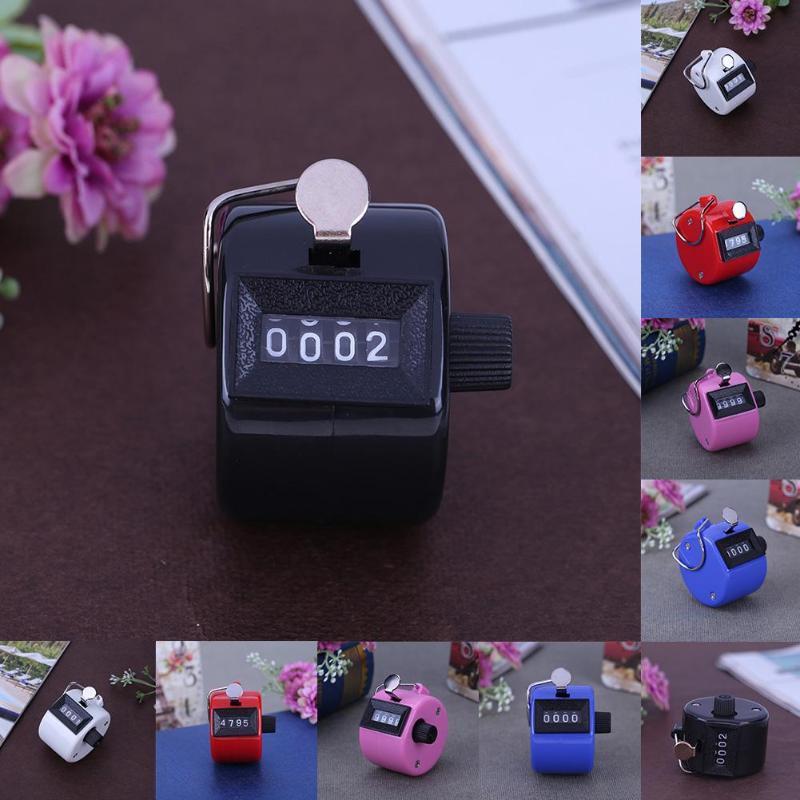 Counter 4 Digit Number Counters Plastic Shell Hand held Finger Display Manual Counting Tally Clicker Timer Golf Points Clicker