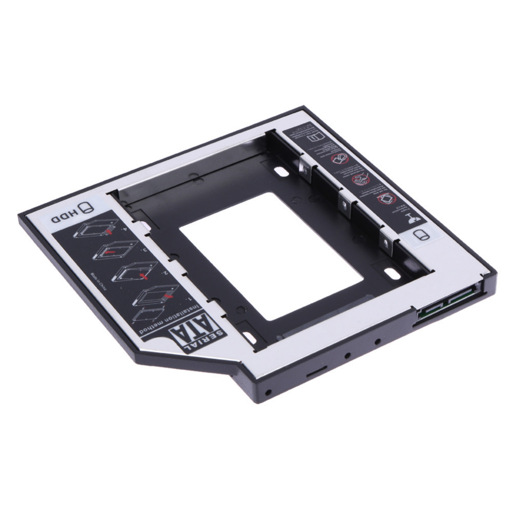 Hard Disk Drive Bay Universal 9.5mm Ssd Hd SATA Hard Disk Drive HDD Caddy Adapter Bay For Cd Dvd Rom Optical Bay New