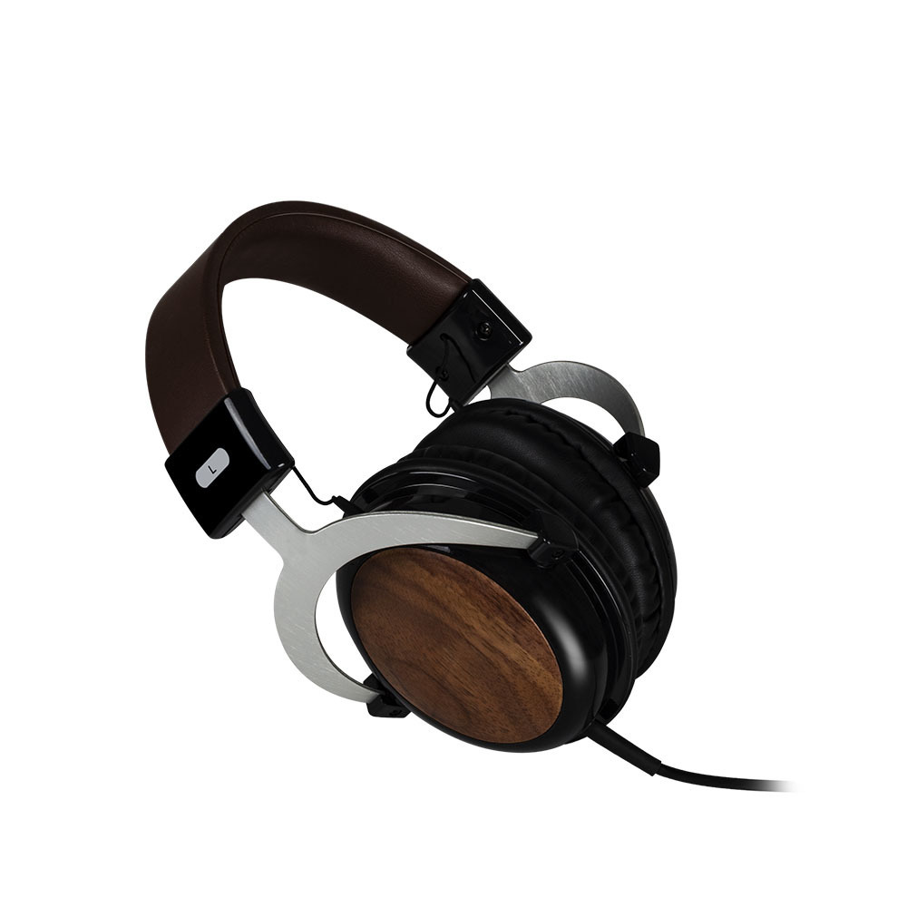 Hands-free Calls Wooden Bamboo Headset Wired Over Ear Headphones