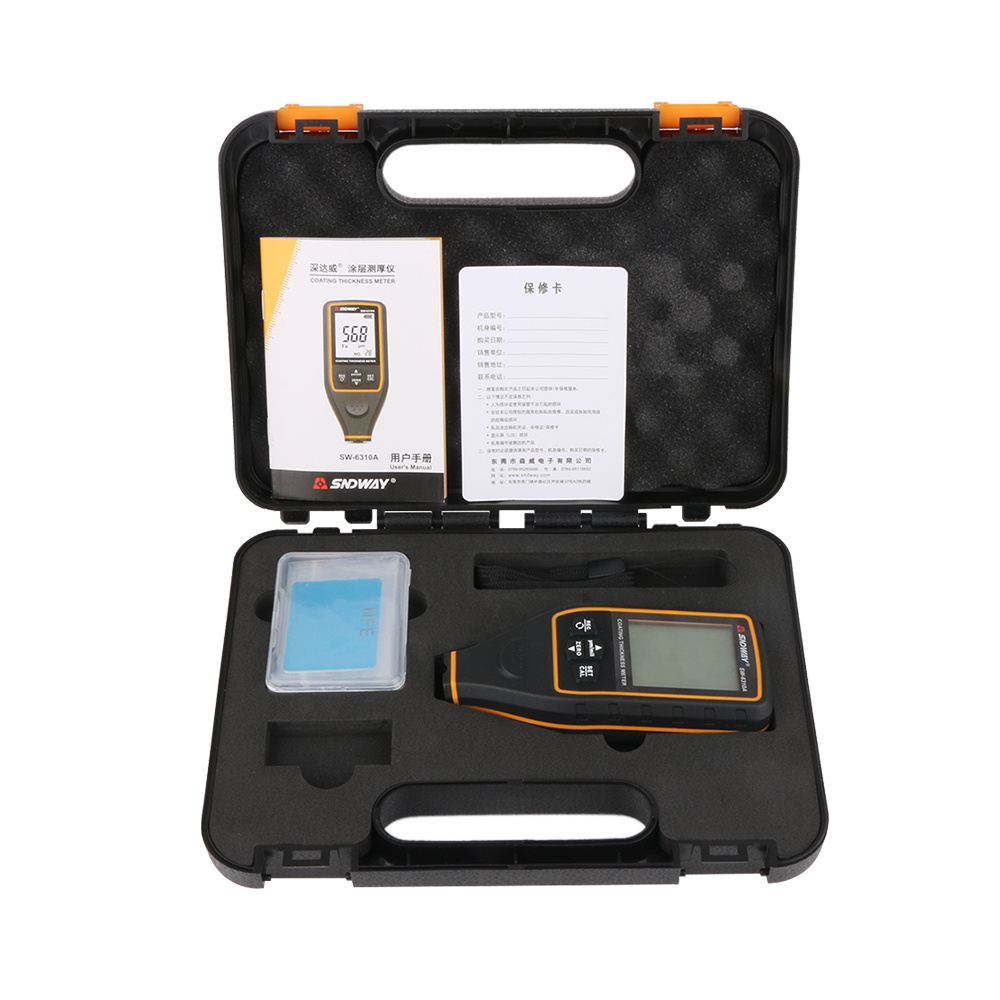 SNDWAY Digital Thickness Gauge Width Measuring Instruments Thickness Gauges Paint Film Coating Tester SW-6310A