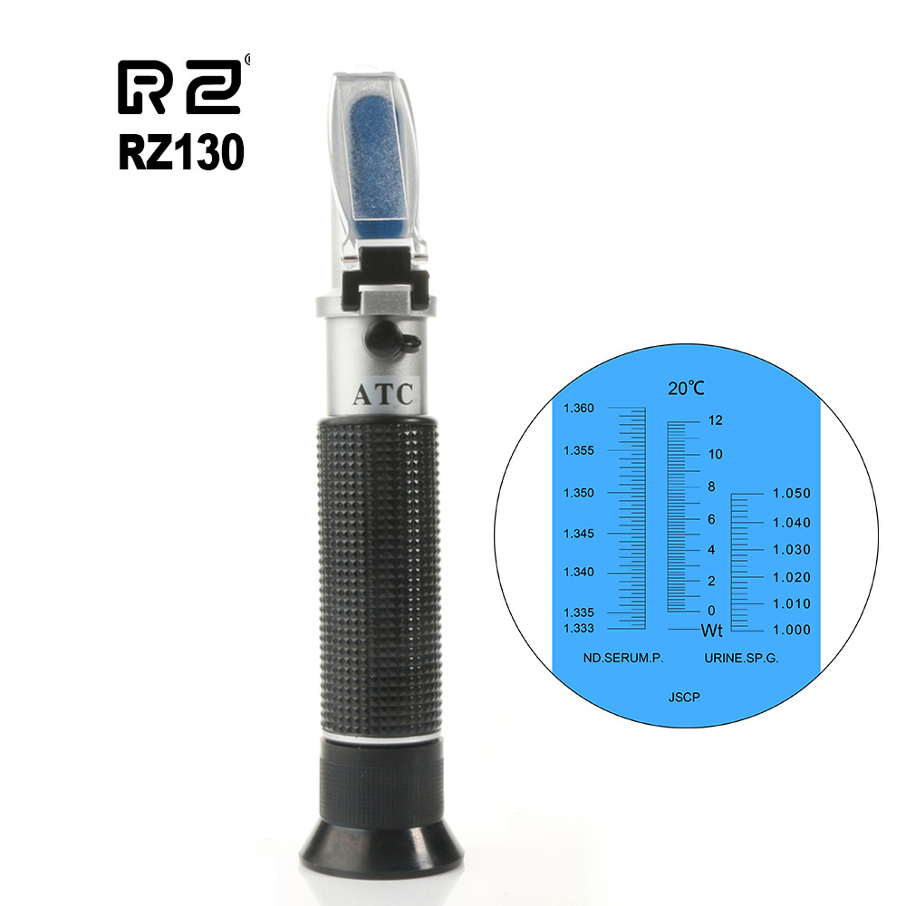 Refractometer Fruit Wine Meter Sugar Portable Auto Brix 0~32% Alcohol 0~26% Fruit Juice Wine Sugar Meter Refractometer RZ136