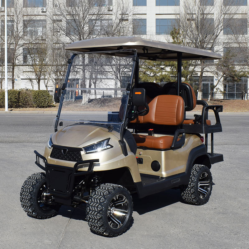 chinese golf cart New Arrival 4 seater golf push cart 6 seater lithium golf cart club car trailer