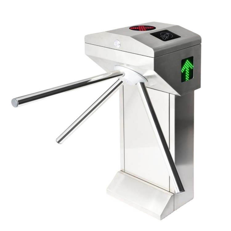 stainless steel Supermarket manual tripod turnstile, dual Core tripod turnstile mechanism