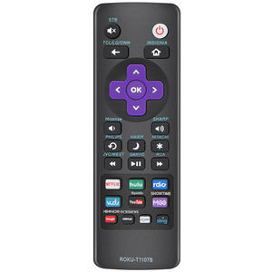 Universal Remote Control T1107B For ROKU Streaming Player Boxes TV TCL LG ONN Sharp Philips Hisense JVC RCA Sanyo Haier Hitachi