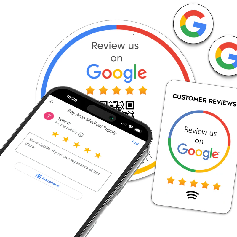 Digital Programmable NFC 215 Google Review NFC Card