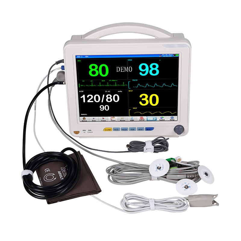 MULTI-PARAMETER PATIENT MONITOR 12.1inch screen Hospital ICU ambulance monitoring equipment