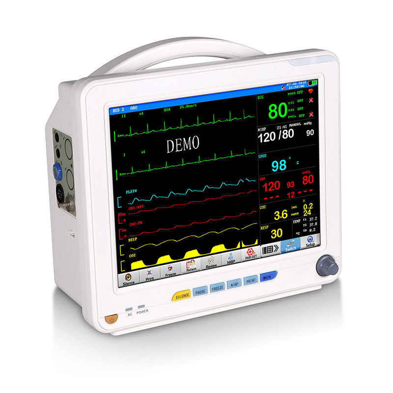 MULTI-PARAMETER PATIENT MONITOR 12.1inch screen Hospital ICU ambulance monitoring equipment