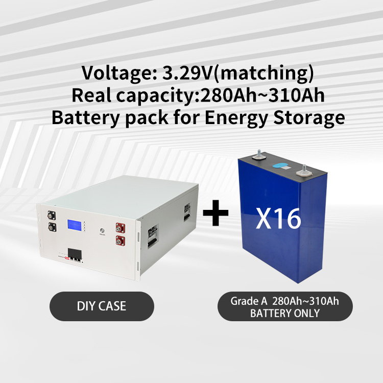 SZXUBA Battery Case 48V 280Ah  Lifepo4 Battery Diy Kit Empty Lifepo4 Battery Box Case With 16S 48V 16S 200A Bms