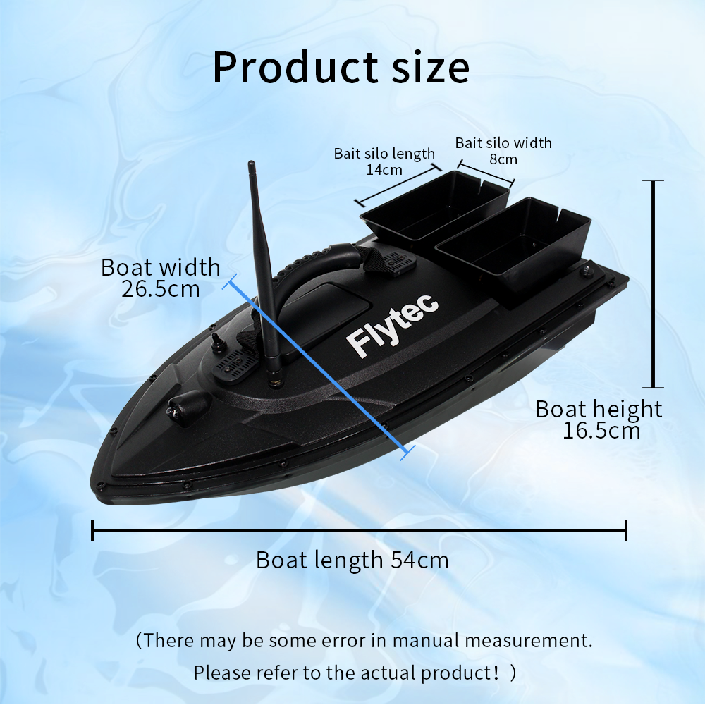 Flytec RC Boat 2011-5 Fish Finder Fish Boat 1.5kg 500m Remote Control Fishing Bait Boat Ship Speedboat RC Toys 5.4km/h