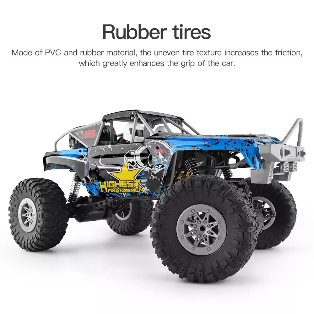 Wltoys 104310 RC Hobby 2.4G Remote Control 50 Meters Rubber Tires 4WD Dual Motor RC Buggy Off-Road For Children Christmas Gifts