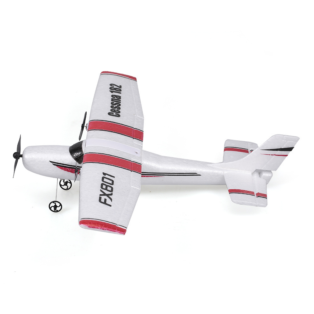 Newly FX801 FX-801 RC Airplane EPP Foam Glider Airplane Gyro 2.4G 2CH RTF Cessna 182 Wingspan Aircraft Funny Boys Airplanes toys