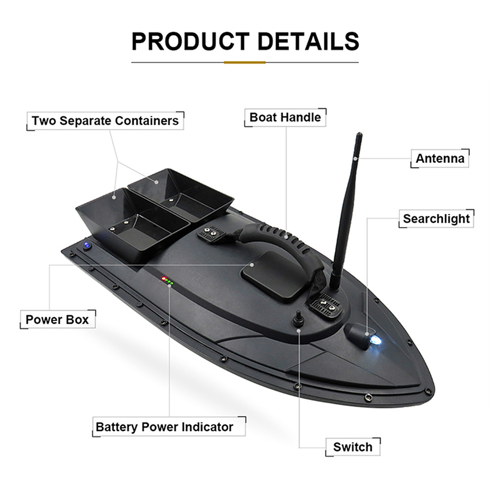 Flytec RC Boat 2011-5 Fish Finder Fish Boat 1.5kg 500m Remote Control Fishing Bait Boat Ship Speedboat RC Toys 5.4km/h