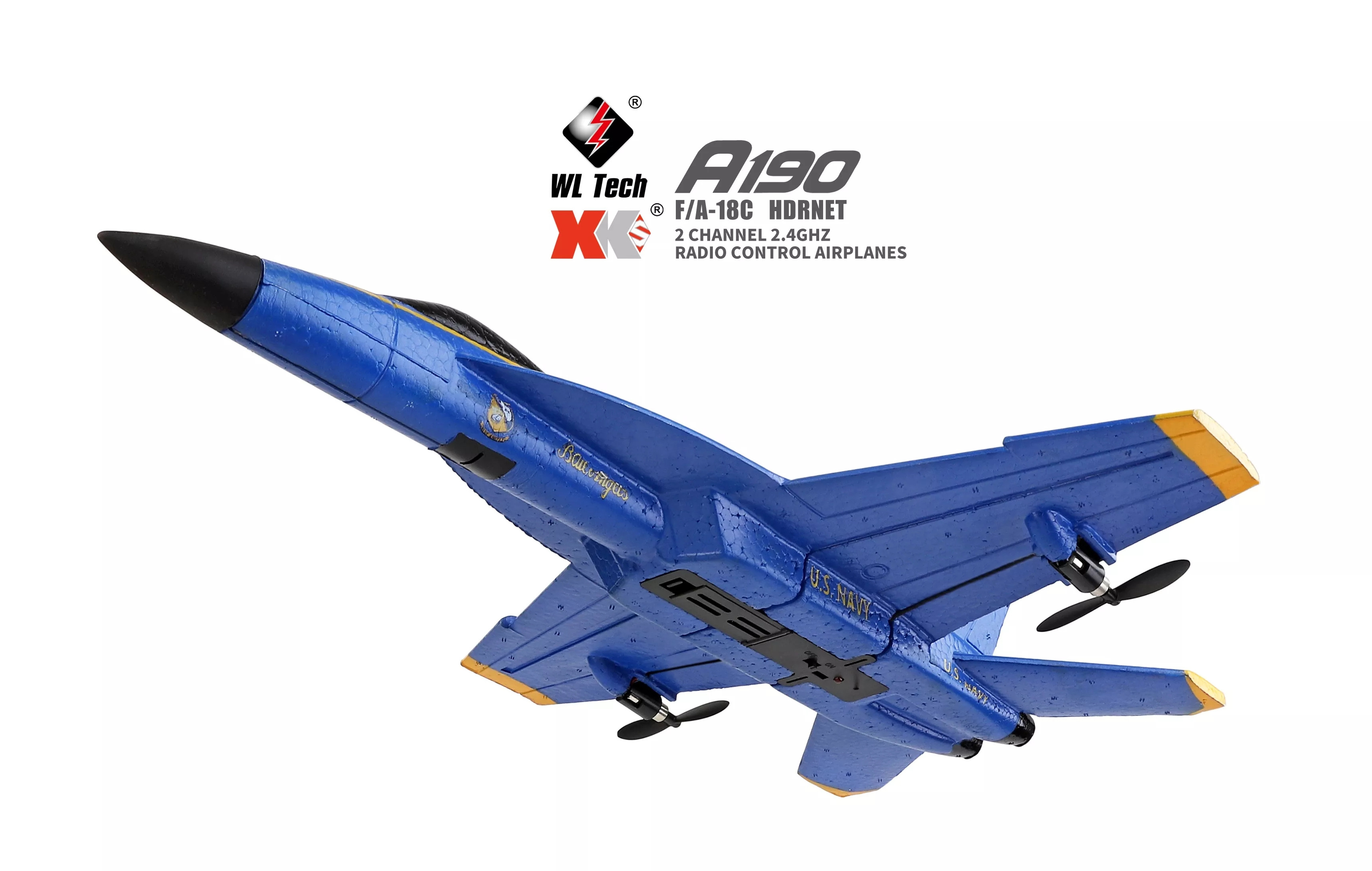 HOT SALES Wltoys A190 RC Airplane F-18 Plane F/A-18C hornet 2Ch 2.4GHZ EPP Radio Control RC Toy Plane