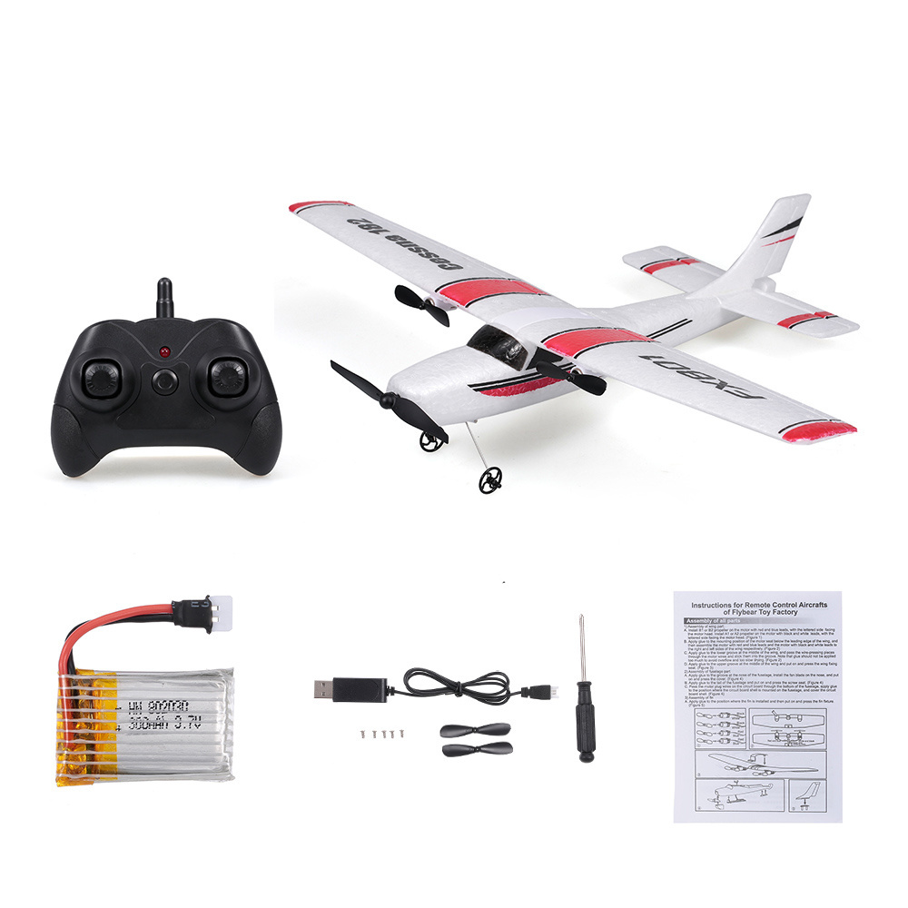 Newly FX801 FX-801 RC Airplane EPP Foam Glider Airplane Gyro 2.4G 2CH RTF Cessna 182 Wingspan Aircraft Funny Boys Airplanes toys