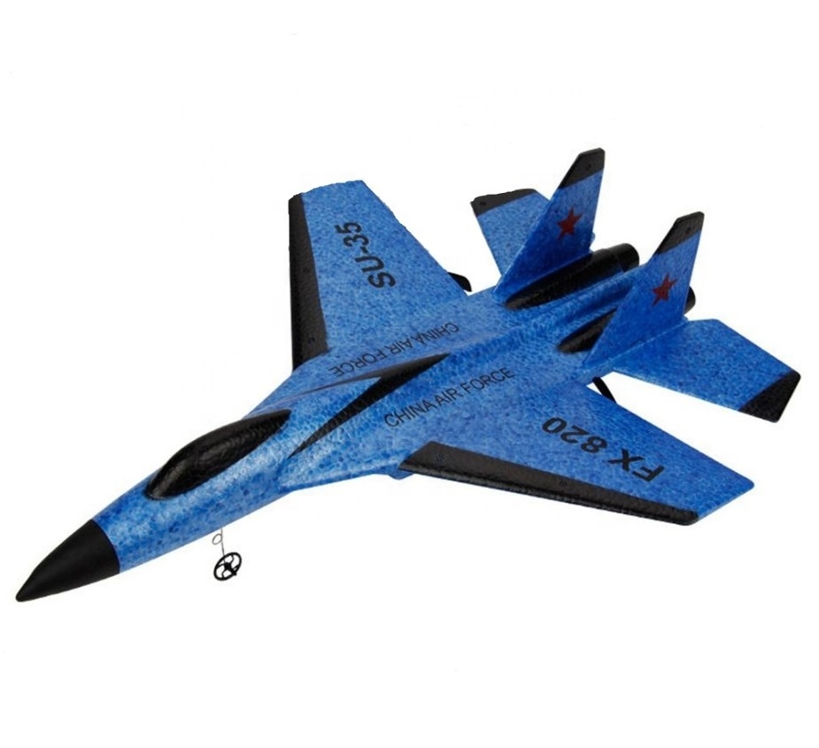 2020 Hot Selling FX820 Glider FX-820 SU-35 RC Airplane 2.4G 2CH Fixed Wing EPP Foam Outdoor Radio Control Toys Gift RTF