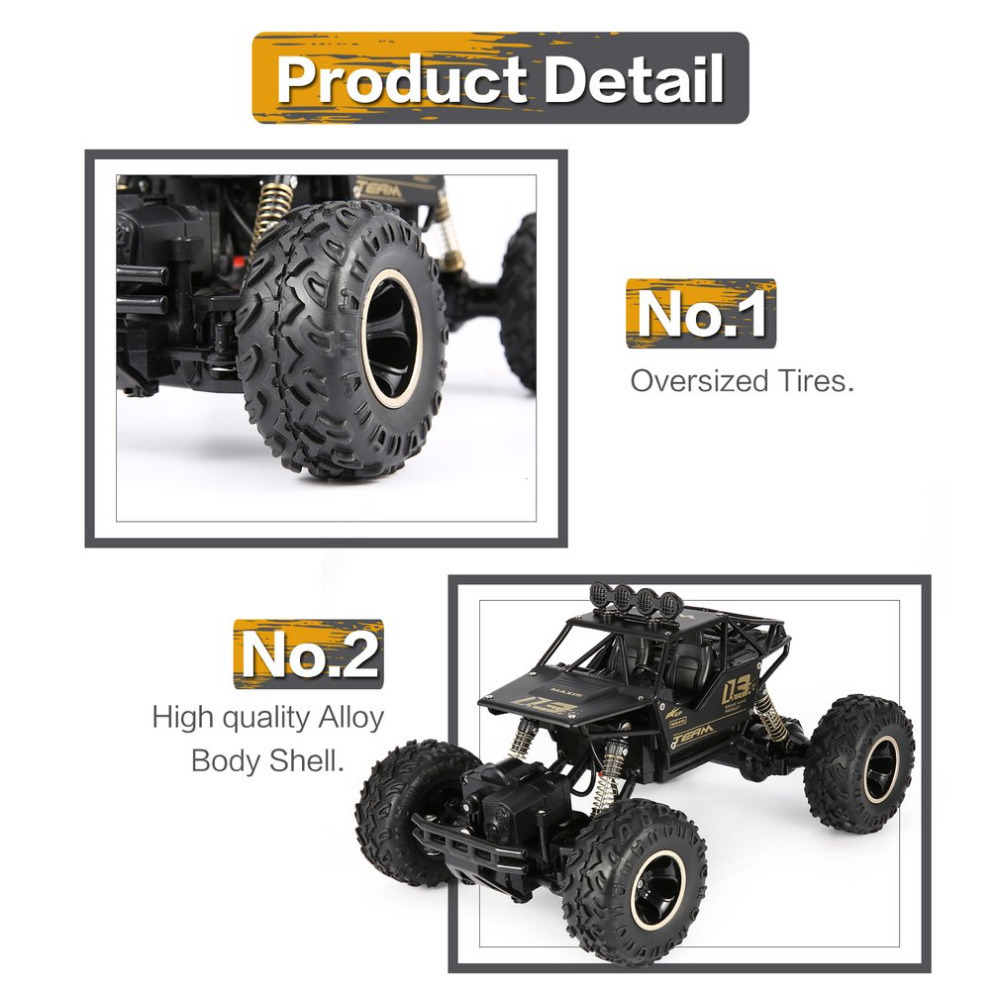 Crawler Car Remote Control Toys Machines 1/16 Remote Control RC Car 4WD 2.4Ghz Rock On The Radio Control kids Toys Factory price