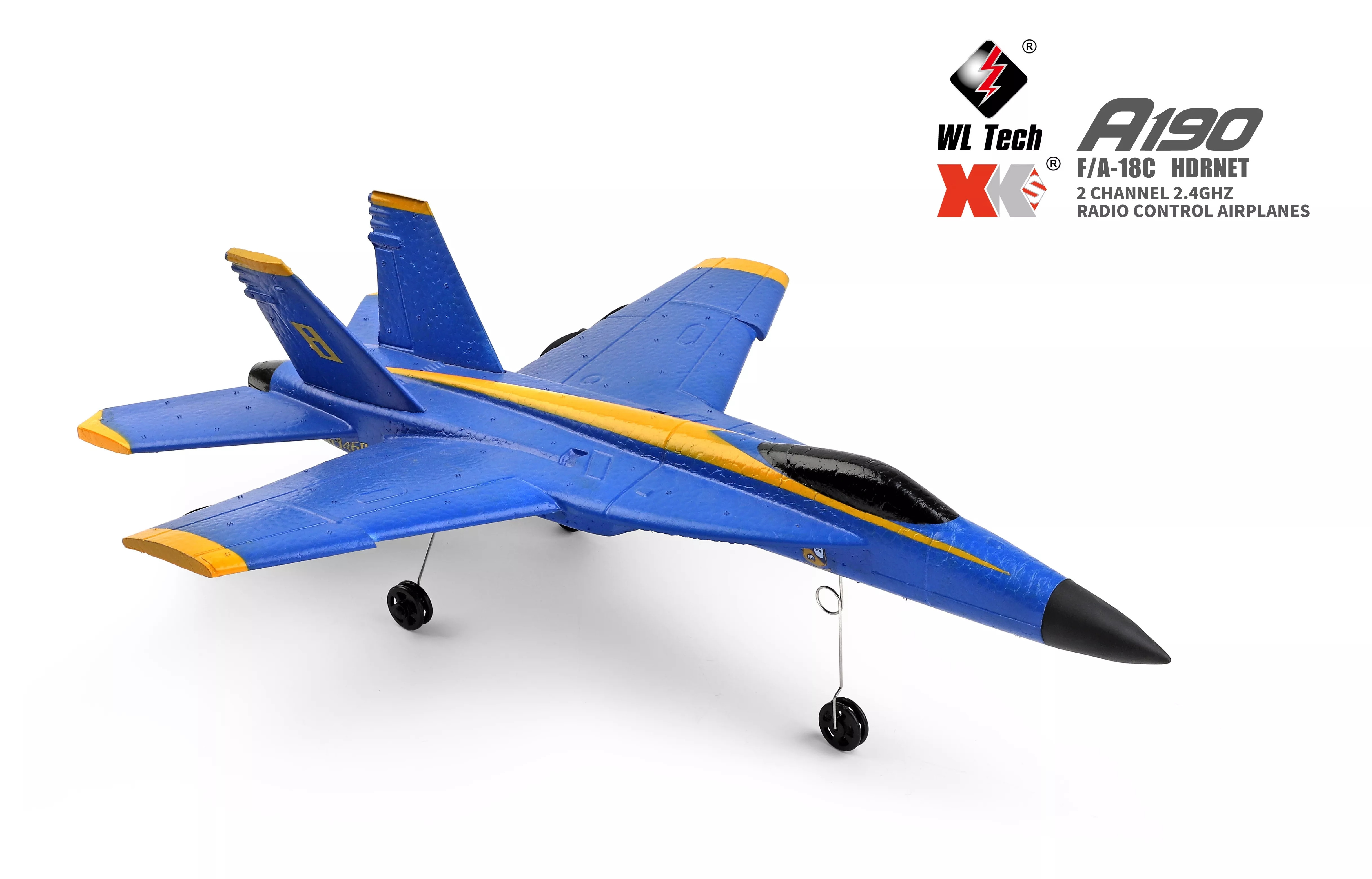 HOT SALES Wltoys A190 RC Airplane F-18 Plane F/A-18C hornet 2Ch 2.4GHZ EPP Radio Control RC Toy Plane