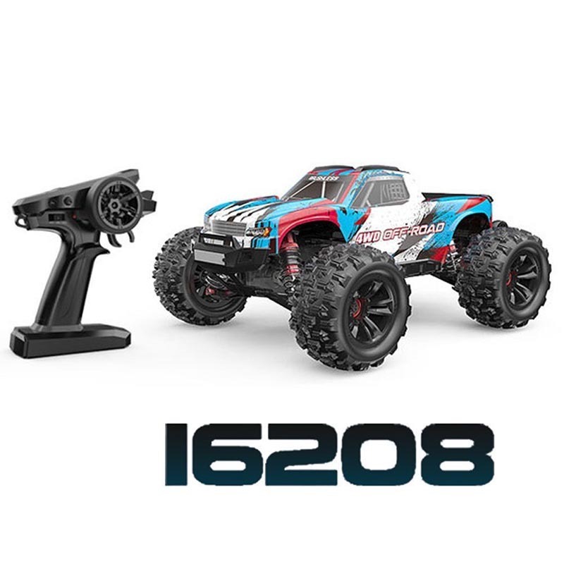 MJX Hyper Go 16208 Monster Truck 2.4G 1/16 Brushless RC Car Hobby Remote Control Vehicle 68KMH High-Speed Off-Road Truggy Cars