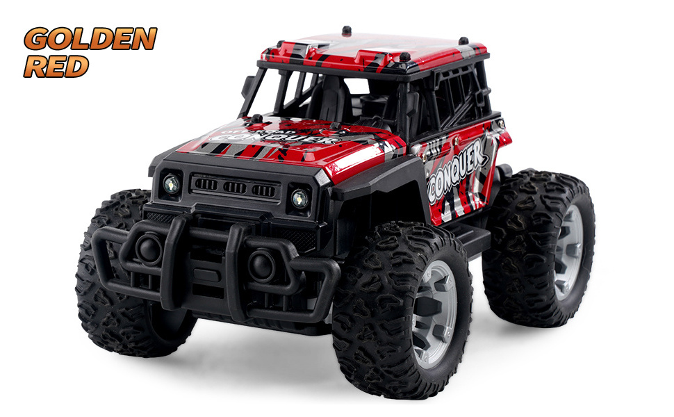 2024 JJRC Q181 RC Cars 1:20 Big Wheel 2.4GHz 2WD RC Monster Truck All Terrain Off Road 20KM/H High Speed RC Racing Car